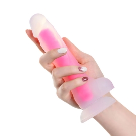 Фаллос Glow Beyond, розовый