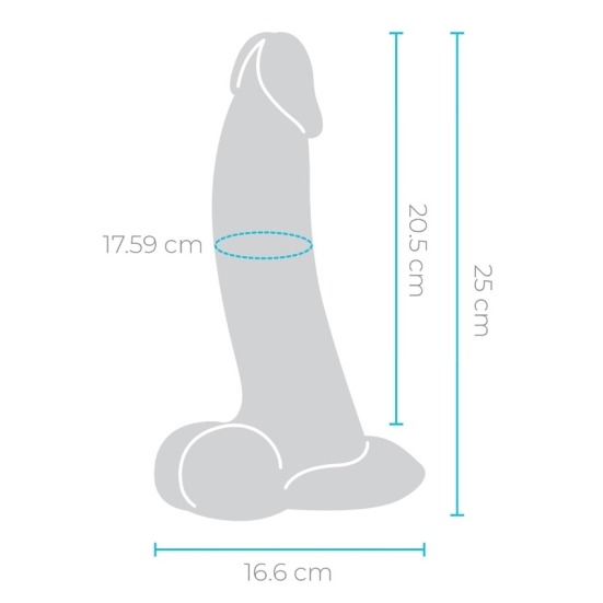 Фаллос b-Vibe Slipskin 10" Curved